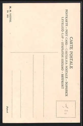 Künstler-AK Wichera: Junge Frau liest am Fenster, Ostergruss