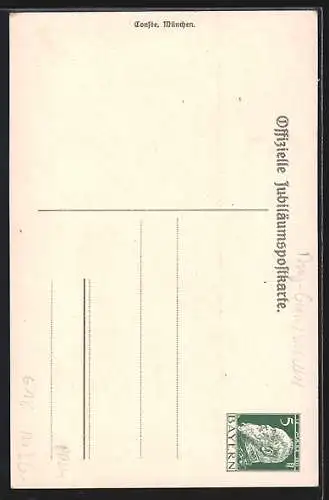 AK Kehlheim, 100 Jahrfeier der Deutschen Befreiungskämpfe 1813-1913, Soldat mit Fahne