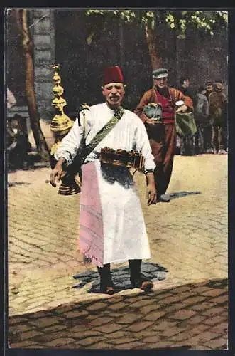 AK Salonique, Marchand de limonade, griechische Händler