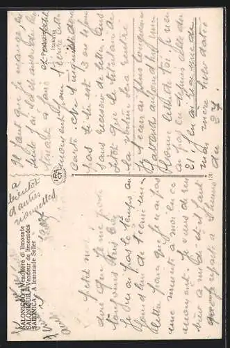 AK Salonique, Marchand de limonade, griechische Händler