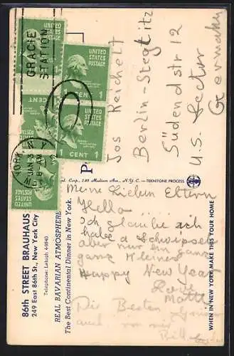 AK New York, NY, Brauhaus, 86th Street