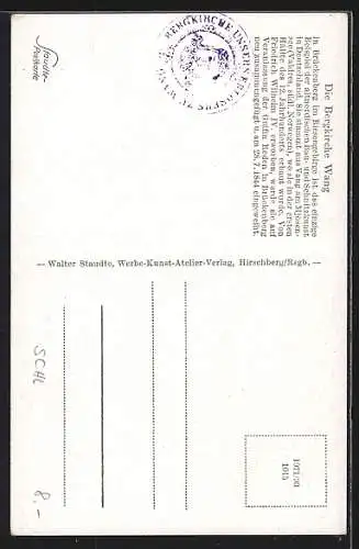 AK Brückenberg, Ansicht der Kirche Wang