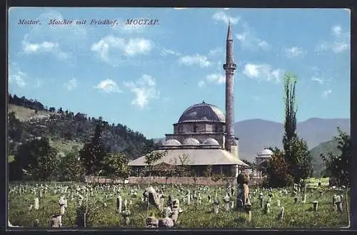 AK Mostar, Moschee mit Friedhof