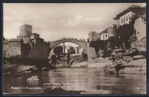 AK Mostar, Partie an der Römerbrücke