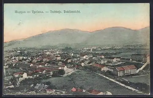 AK Trebinje, Gesamtansicht aus der Vogelschau