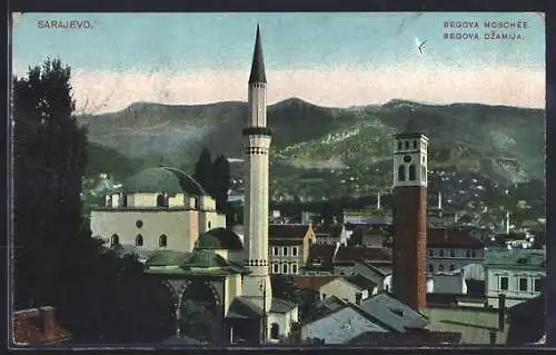 AK Sarajewo, Ansicht der Begova Moschee / Begova Dzamija