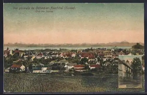 AK Colombier /Neuchatel, Vue generale, Clos de Sapins