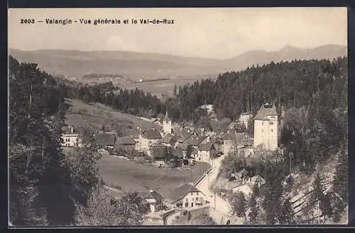 AK Valangin, Vue generale et le Val-de-Ruz