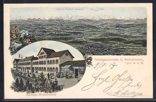 AK Weissenstein b. Solothurn, Kurhaus und Panorama