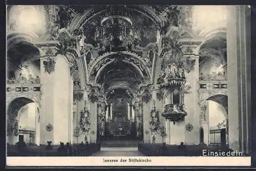 AK Einsiedeln, Inneres der Stiftskirche