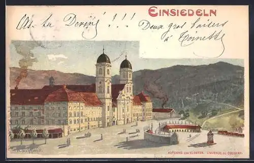 AK Einsiedeln, Aufgang zum Kloster