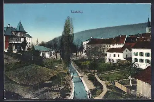 AK Liestal, Teilansicht mit Bergen