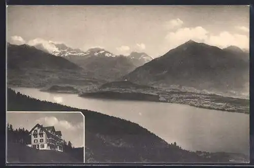 AK Heiligenschwendi, Haltenegg, Pension Waldheim