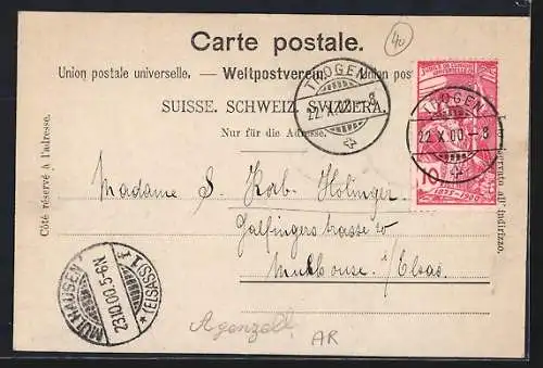 AK Trogen, Ortsansicht aus der Vogelschau