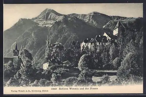 AK Wimmis, Schloss mit dem Niesen