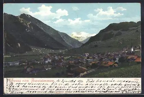AK Zweisimmen, Ortsansicht