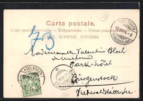 AK Adelboden, Gesamtansicht im Winter