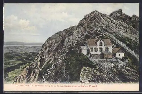 AK Urnäsch, Clubhütte Thierwies am Säntis