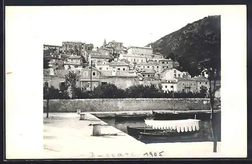 Foto-AK Bakar, Partie am Hafen