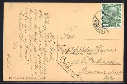 AK Lovrana, Boote im Hafen