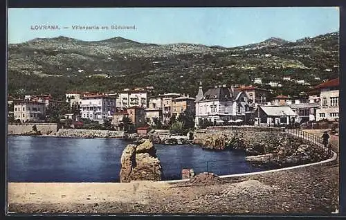 AK Lovrana, Villenpartie am Südstrand
