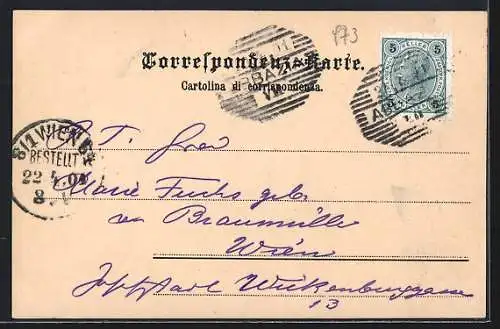 AK Abbazia, Hotel Quarnero mit Seebad und Badegästen