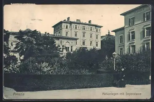 AK Abbazia, Parkanlagen mit Dependance