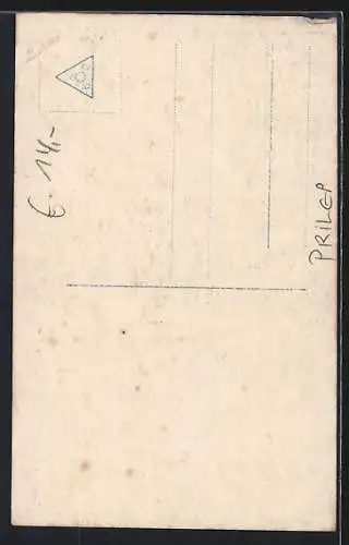 AK Prilep, Glockenturm mit Strassenpartie