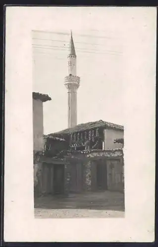 AK Veles, Blick auf ein Minarett
