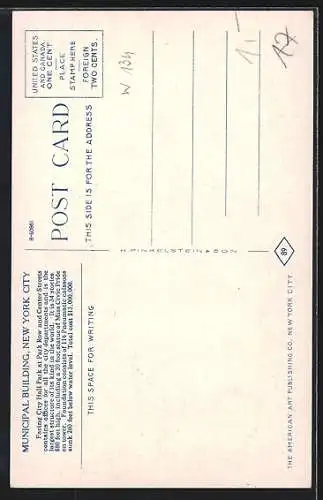 AK New York, NY, Municipal Building