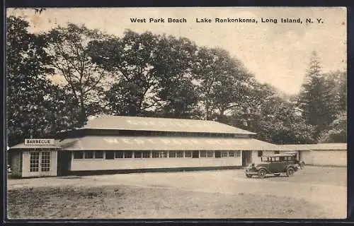 AK Long Island, NY, West Park Beach, Lake Ronkonkoma