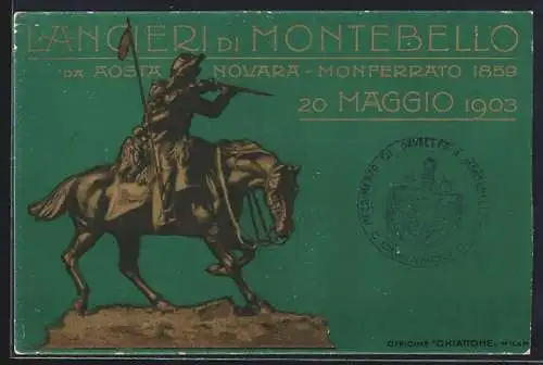 AK Lancieri di Montebello, italienisches Kavallerie-Regiment