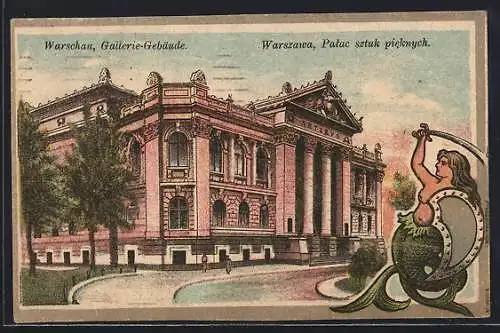 AK Warschau-Warszawa, Gallerie-Gebäude