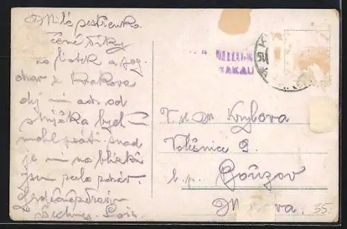 AK Krakau-Krakow, Partie am Rathausturm