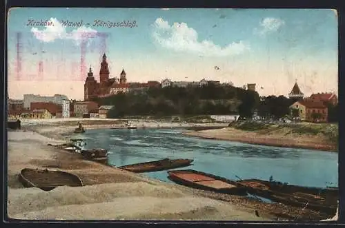 AK Krakau-Krakow, Wawel, Königsschloss