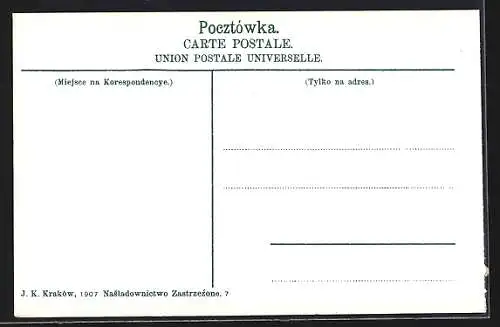 AK Krakau, Theater mit Strassenpartie