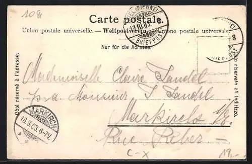 AK Biel /BE, Untergasse, Gebäudeansichten