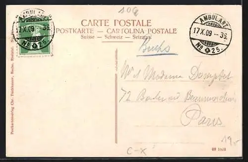 AK Buchs /Rheintal, Grünaustrasse mit dem Margelkopf und spielenden Kindern