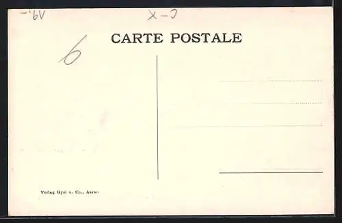 AK Rheinfelden, Hotel Dietschy z. Krone a. Rh., Speisesaal, Lesezimmer und Salon