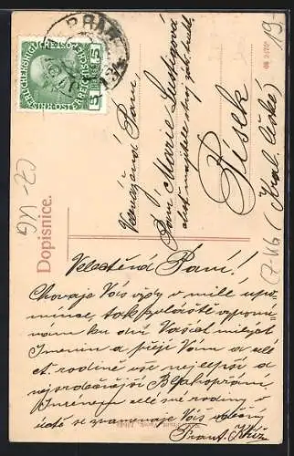 AK Libán, Strassenpartie, Gebäudeansicht