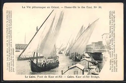AK Le Caire, Pont de Kasr el-Nil