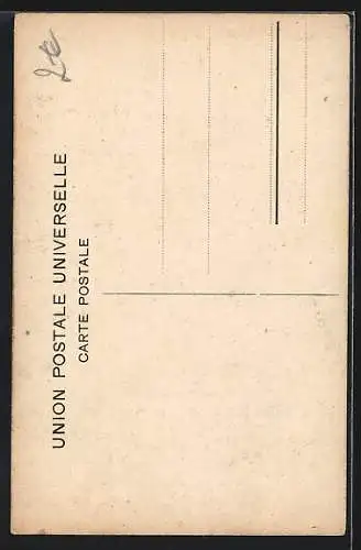 AK Port-Said, Statue de Lesseps