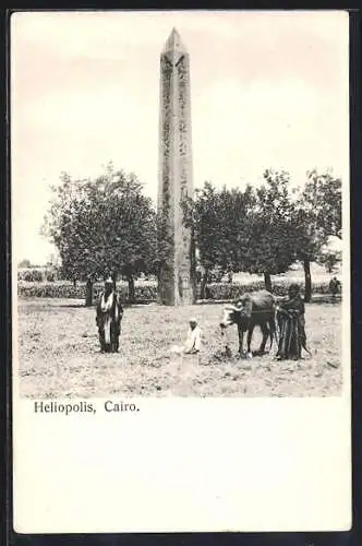 AK Cairo, Heliopolis, Obelisk