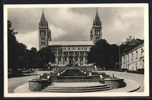 AK Pécs, Ansicht der Kathedrale