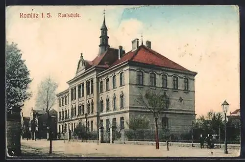 AK Rochlitz i. S., Ansicht der Realschule