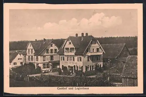 AK Aichelberg /Schwarzwald, Gasthof und Logierhaus zur Sonne von Adam Frey