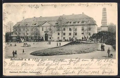 AK Ballenstedt a. H., Hotel Grosser Gasthof