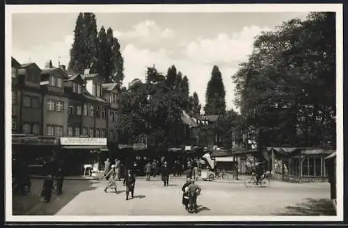 AK Nürnberg, Trödelmarkt mit Ständen, Buden und Geschäften