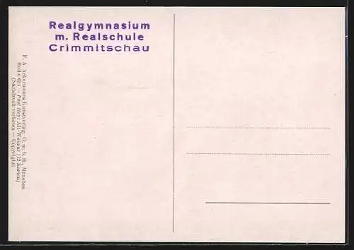 Künstler-AK P. Hey: Schloss Belvedere