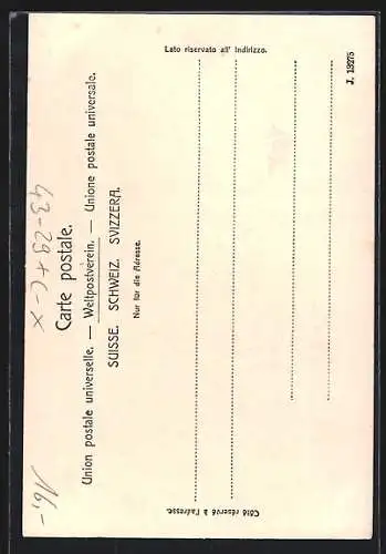 AK Avenches, Ortsansicht mit alten Säulen in der Zeitung